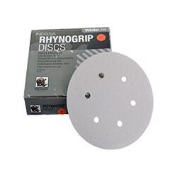 INDASA 6\" 6 holes Rhynogrip White Line Disc-Velcro type