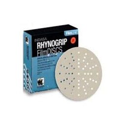 กระดาษทรายกลมฟิล์มขัดแห้ง INDASA ขนาด 6 นิ้ว-หลังกำมะหยี่