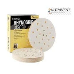 กระดาษทรายกลมขัดแห้ง INDASA ขนาด 6 นิ้ว 21รู-หลังกำมะหยี่